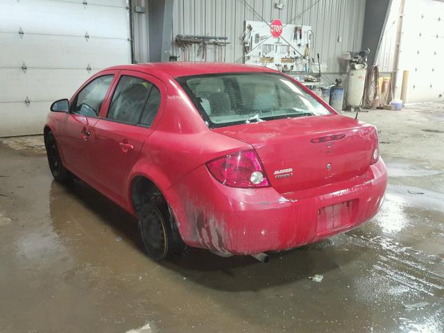 1G1AK55F267848950 - 2006 CHEVROLET COBALT LS RED photo 3