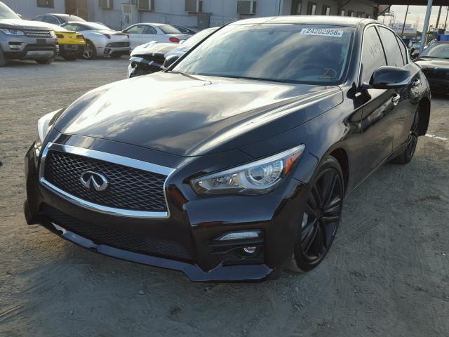 JN1BV7AP2EM685586 - 2014 INFINITI Q50 BASE BLACK photo 2