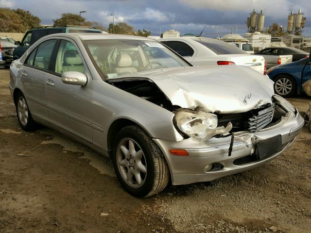 WDBRF61J03F360112 - 2003 MERCEDES-BENZ C 240 SILVER photo 1