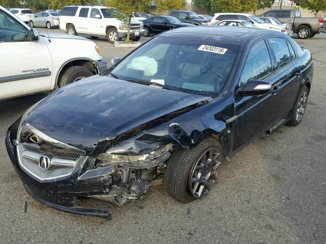 19UUA76547A017013 - 2007 ACURA TL TYPE S BLACK photo 2