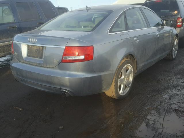 WAUDH74F08N047686 - 2008 AUDI A6 3.2 QUA GRAY photo 4