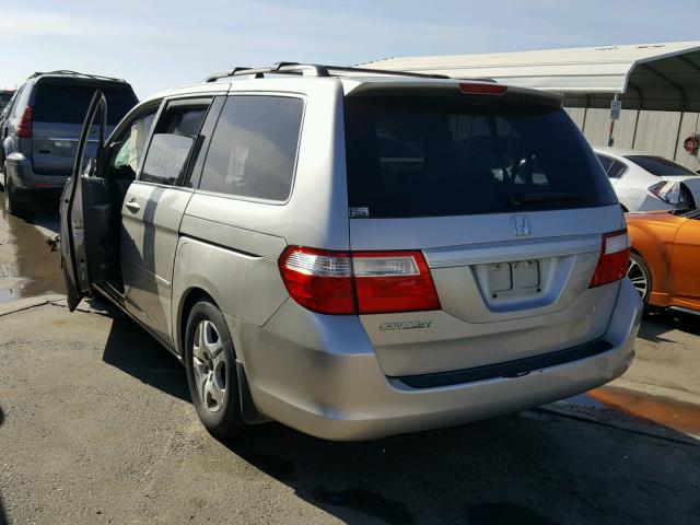 5FNRL38676B416405 - 2006 HONDA ODYSSEY EX CHARCOAL photo 3