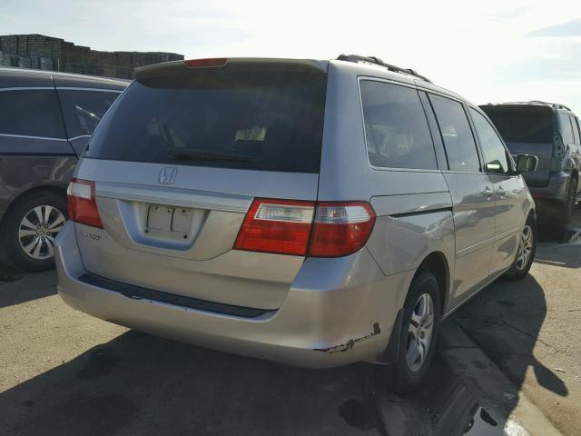 5FNRL38676B416405 - 2006 HONDA ODYSSEY EX CHARCOAL photo 4