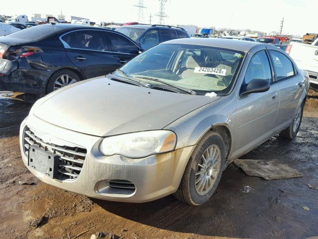 1C3EL46X74N300494 - 2004 CHRYSLER SEBRING LX GOLD photo 2