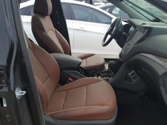 5XYZWDLA4DG050594 - 2013 HYUNDAI SANTA FE S BLACK photo 5