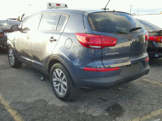 KNDPB3AC5G7810244 - 2016 KIA SPORTAGE L BLUE photo 3