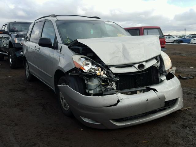 5TDZK23C07S003846 - 2007 TOYOTA SIENNA CE SILVER photo 1