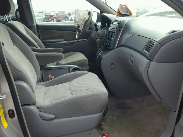 5TDZK23C07S003846 - 2007 TOYOTA SIENNA CE SILVER photo 5