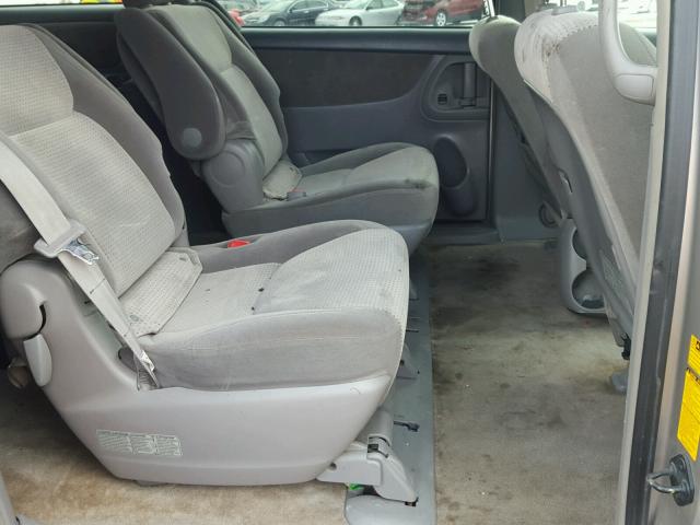 5TDZK23C07S003846 - 2007 TOYOTA SIENNA CE SILVER photo 6