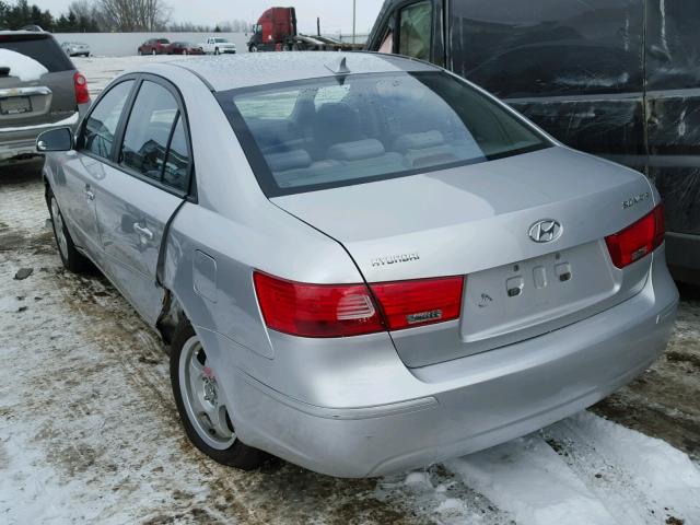 5NPET46C39H404934 - 2009 HYUNDAI SONATA GLS SILVER photo 3