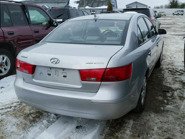 5NPET46C39H404934 - 2009 HYUNDAI SONATA GLS SILVER photo 4