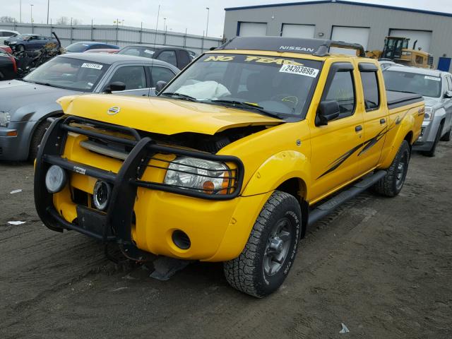 1N6ED29Y54C409871 - 2004 NISSAN FRONTIER C YELLOW photo 2