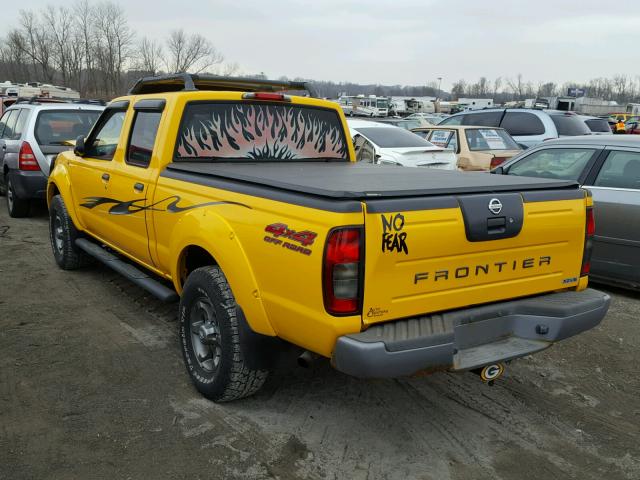 1N6ED29Y54C409871 - 2004 NISSAN FRONTIER C YELLOW photo 3