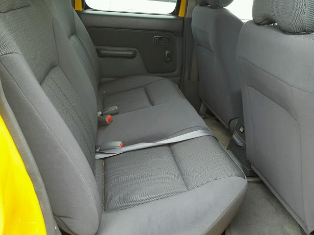 1N6ED29Y54C409871 - 2004 NISSAN FRONTIER C YELLOW photo 6