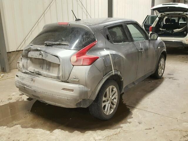 JN8AF5MRXCT104365 - 2012 NISSAN JUKE S GRAY photo 4