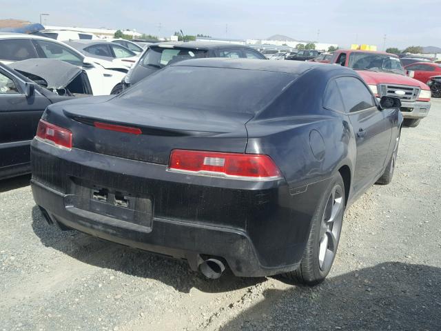 2G1FB1E33E9174504 - 2014 CHEVROLET CAMARO LT BLACK photo 4