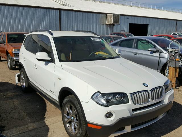 WBXPC9C42AWJ32607 - 2010 BMW X3 XDRIVE3 WHITE photo 1