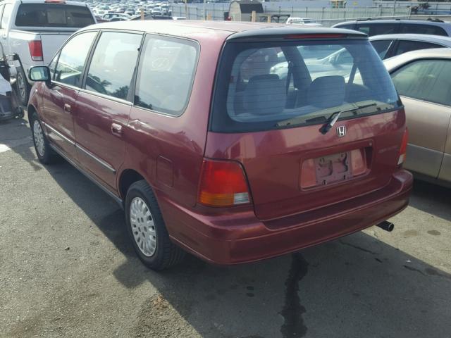 JHMRA1864SC019492 - 1995 HONDA ODYSSEY LX RED photo 3