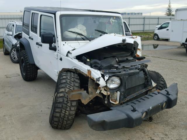 1C4BJWDG3FL532379 - 2015 JEEP WRANGLER U WHITE photo 1