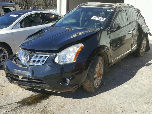 JN8AS5MTXBW155529 - 2011 NISSAN ROGUE S BLACK photo 2