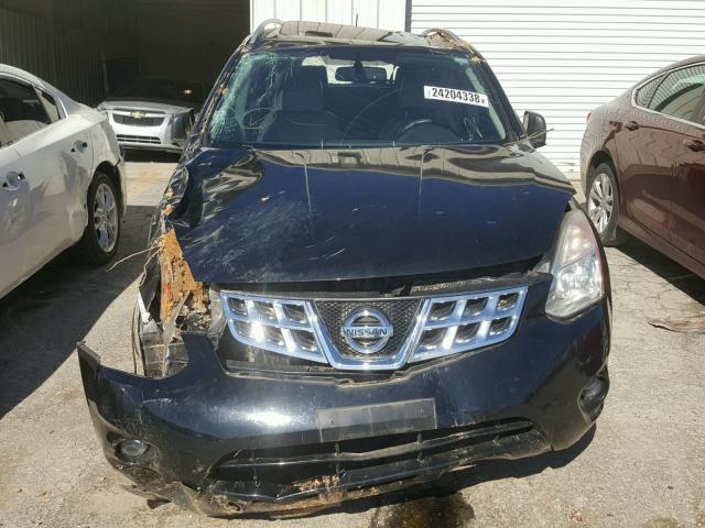 JN8AS5MTXBW155529 - 2011 NISSAN ROGUE S BLACK photo 9