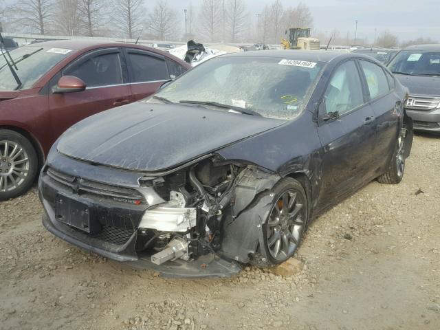 1C3CDFBB7FD116403 - 2015 DODGE DART SXT GRAY photo 2