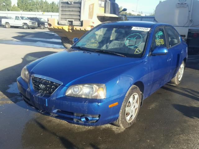 KMHDN46D65U174378 - 2005 HYUNDAI ELANTRA GL BLUE photo 2