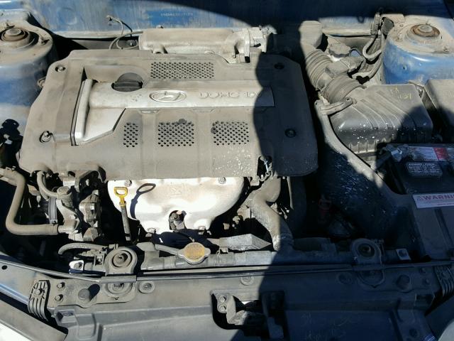 KMHDN46D65U174378 - 2005 HYUNDAI ELANTRA GL BLUE photo 7