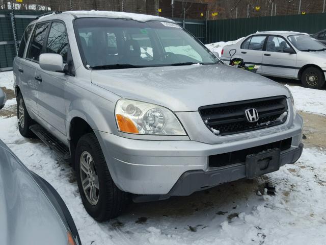 2HKYF18674H565712 - 2004 HONDA PILOT EXL SILVER photo 1