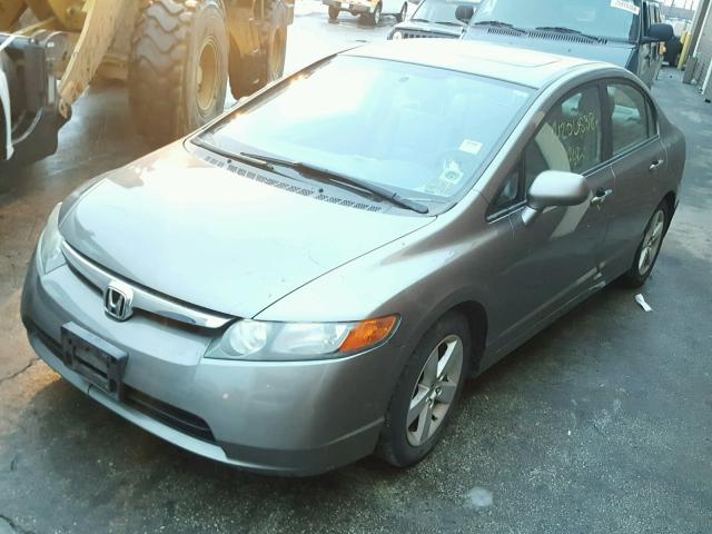 1HGFA16827L084410 - 2007 HONDA CIVIC EX GRAY photo 2