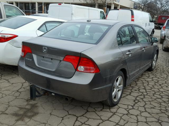 1HGFA16827L084410 - 2007 HONDA CIVIC EX GRAY photo 4