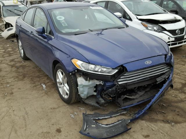 3FA6P0H75GR141119 - 2016 FORD FUSION SE BLUE photo 1