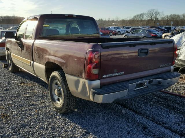 2GCEC19V131115233 - 2003 CHEVROLET SILVERADO BURGUNDY photo 3