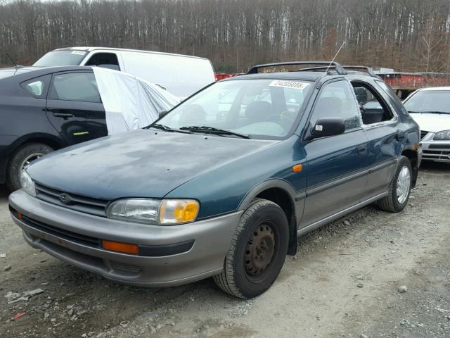 JF1GF2356SG813309 - 1995 SUBARU IMPREZA L/ GREEN photo 2