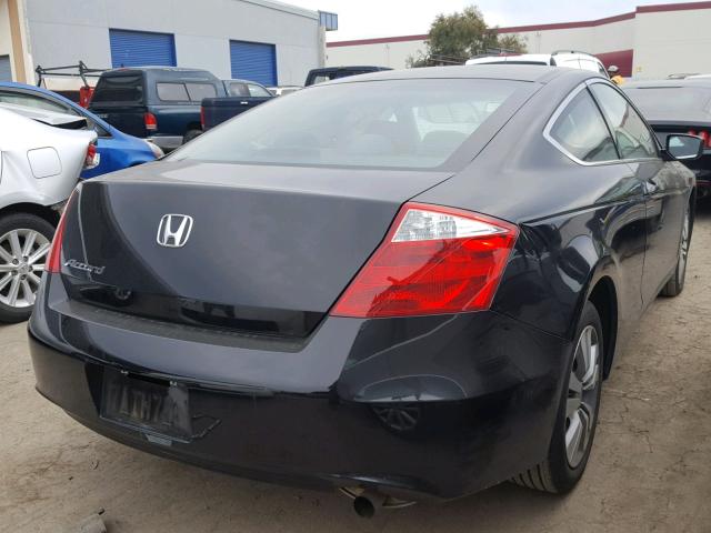 1HGCS12379A026687 - 2009 HONDA ACCORD LX BLACK photo 4