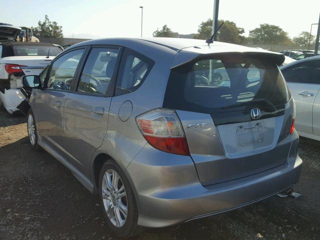 JHMGE8H66AC020646 - 2010 HONDA FIT SPORT SILVER photo 3