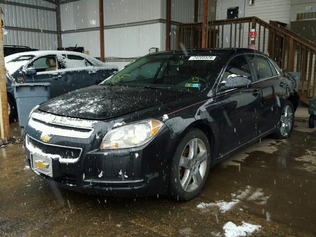 1G1ZH57B49F258724 - 2009 CHEVROLET MALIBU 1LT BLACK photo 2