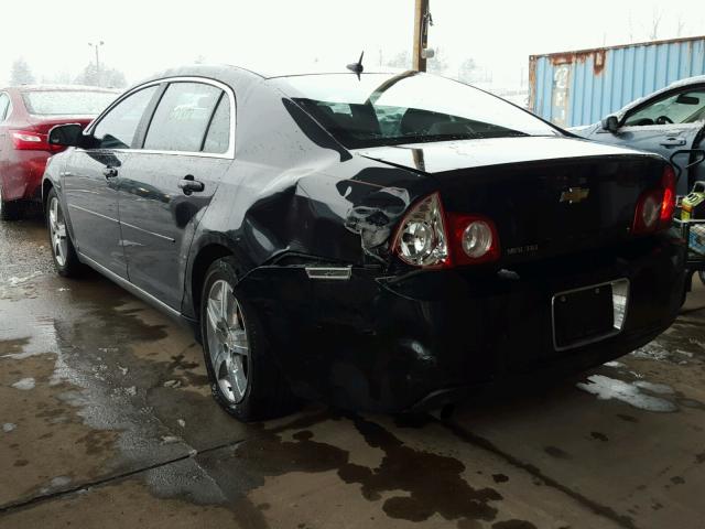 1G1ZH57B49F258724 - 2009 CHEVROLET MALIBU 1LT BLACK photo 3