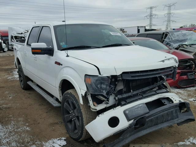 1FTFW1EF5EFA08742 - 2014 FORD F150 SUPER WHITE photo 1