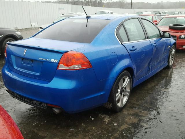 6G2ER57769L180230 - 2009 PONTIAC G8 BLUE photo 4