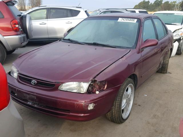 1NXBR18E3WZ057519 - 1998 TOYOTA COROLLA VE MAROON photo 2