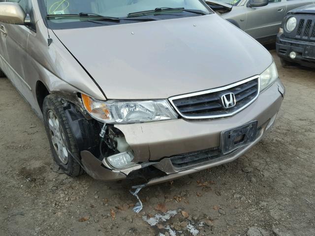 5FNRL18003B158529 - 2003 HONDA ODYSSEY EX GOLD photo 9