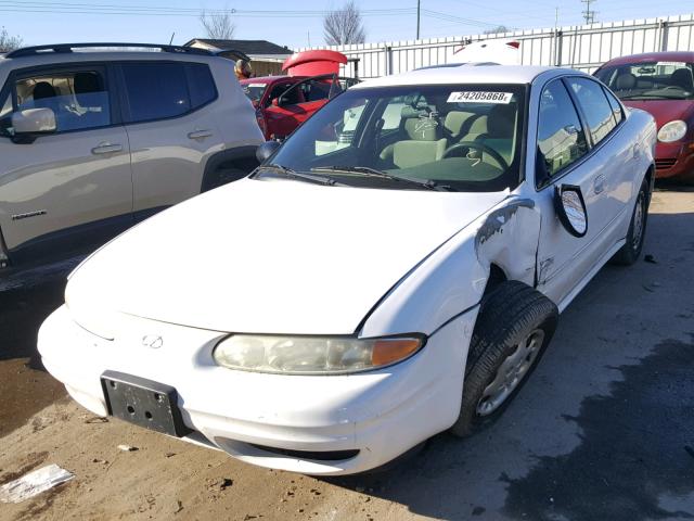 1G3NK52T61C118817 - 2001 OLDSMOBILE ALERO GX WHITE photo 2