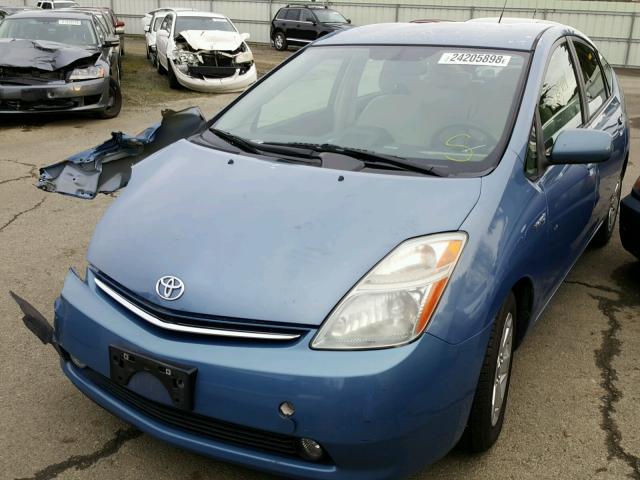 JTDKB20U577643219 - 2007 TOYOTA PRIUS BLUE photo 2