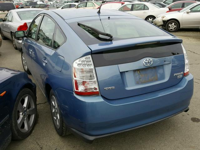 JTDKB20U577643219 - 2007 TOYOTA PRIUS BLUE photo 3