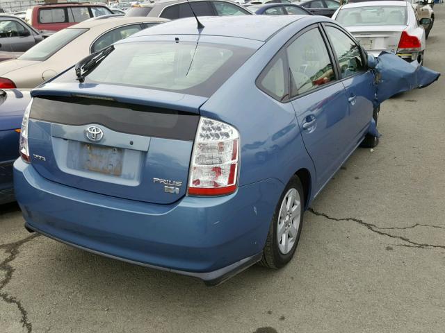 JTDKB20U577643219 - 2007 TOYOTA PRIUS BLUE photo 4