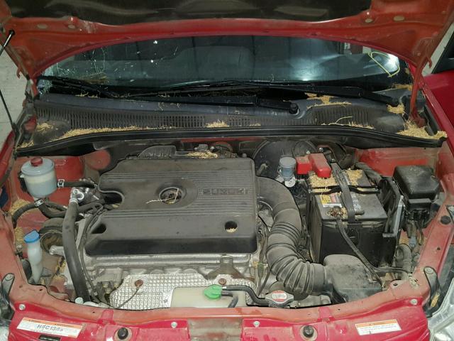 JS2YB417285104347 - 2008 SUZUKI SX4 TOURIN RED photo 7