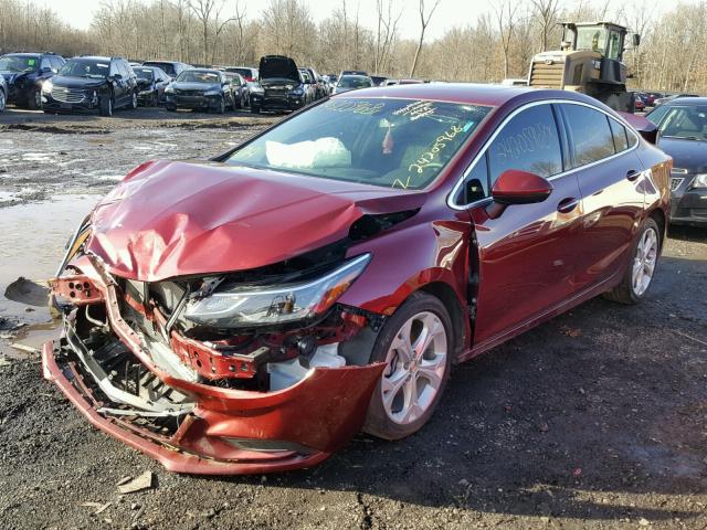 1G1BG5SM1G7303509 - 2016 CHEVROLET CRUZE PREM RED photo 2