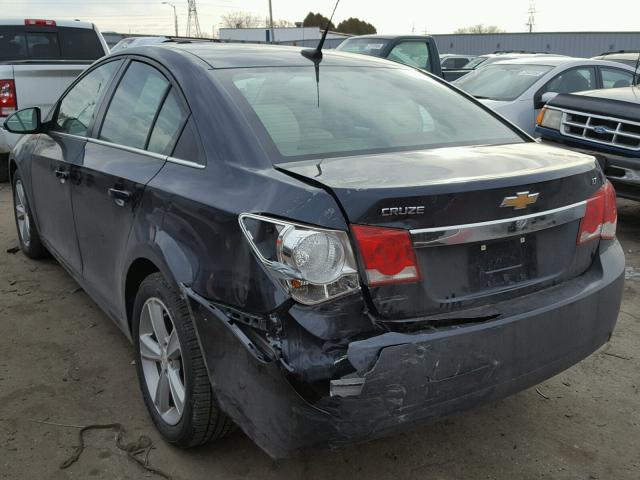 1G1PE5SB2E7395334 - 2014 CHEVROLET CRUZE LT BLUE photo 3