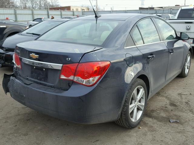 1G1PE5SB2E7395334 - 2014 CHEVROLET CRUZE LT BLUE photo 4